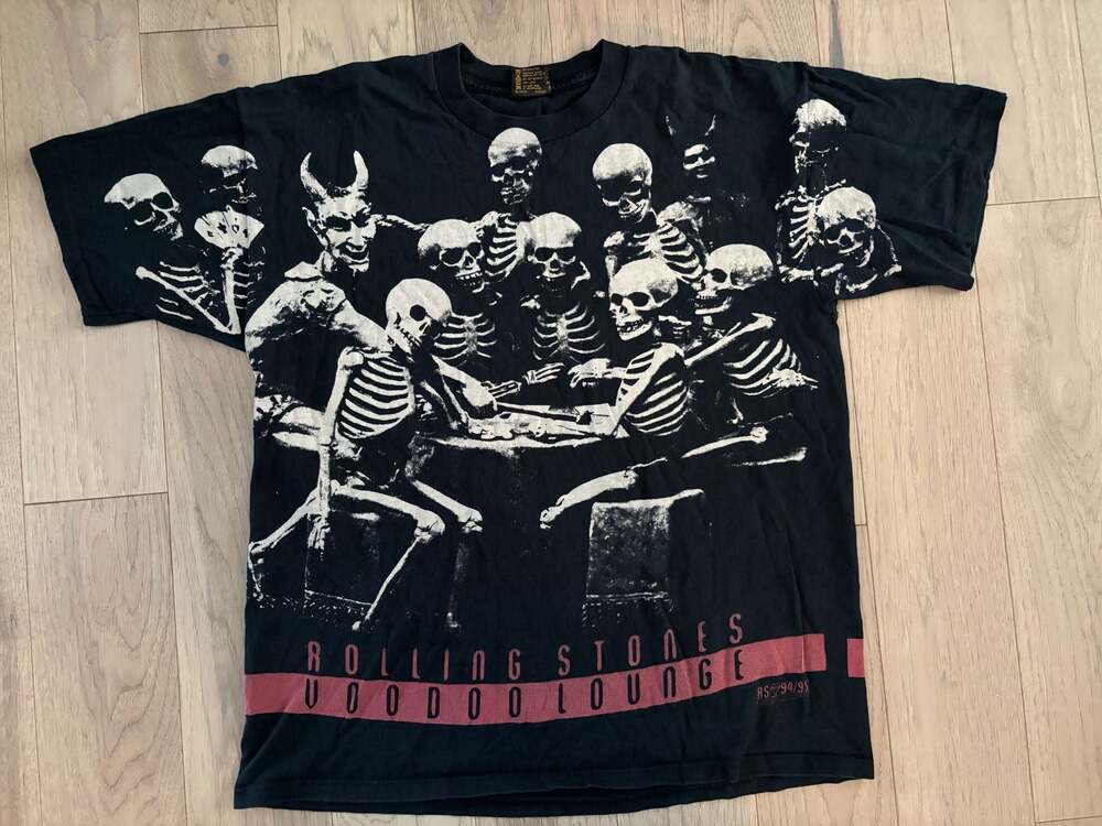 Vintage 1994 Rolling Stones Voodoo Lounge World Tour AOP T-Shirt Brockum
